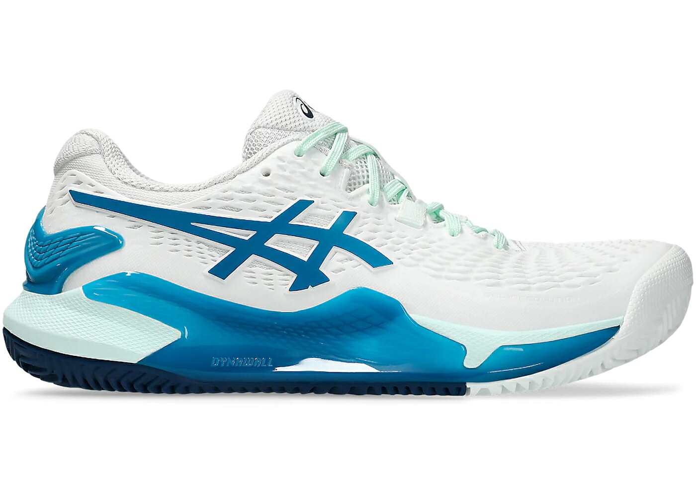 アシックス 白いこと 白いこと 青味 青み WOMEN\u0027S スニーカー レディース ASICS GEL-RESOLUTION 9 CLAY WHITE TEAL BLUE (WOMEN\u0027S) / WHITE TEAL BLUE