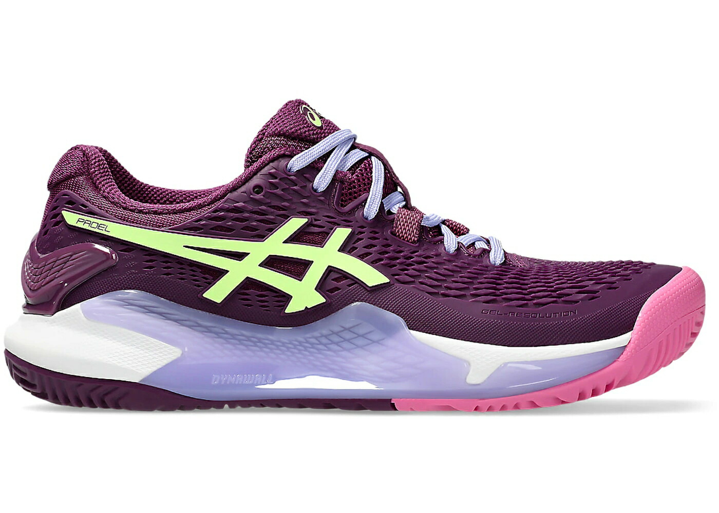 アシックス ディープ ライム 緑 グリーン WOMEN'S スニーカー レディース ASICS GEL-RESOLUTION 9 PADEL DEEP MAUVE LIME GREEN (WOMEN'S) / DEEP MAUVE LIME GREEN