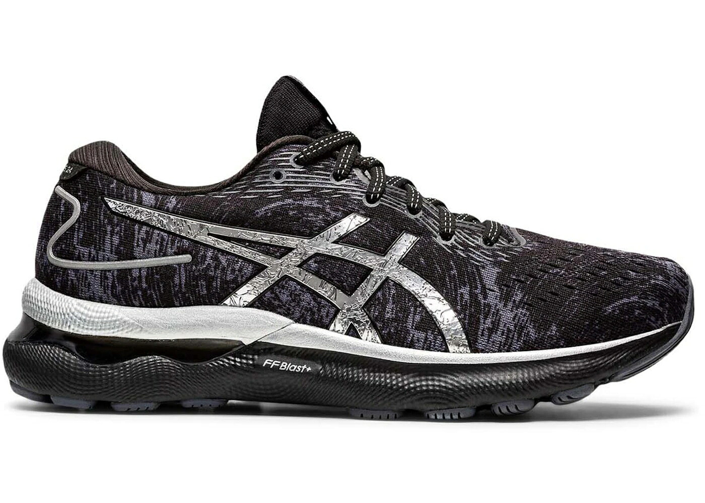 アシックス プラチナム 黒色 ブラック 灰色 グレー ピュア 銀色 シルバー WOMEN'S スニーカー レディース ASICS GEL-NIMBUS 24 PLATINUM BLACK (WOMEN'S) / CARRIER GREY PURE SILVER