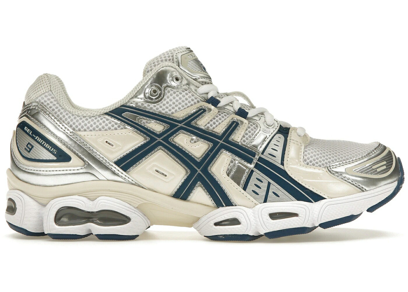 アシックス 白いこと 白いこと 藍色 インディゴ WOMEN\u0027S スニーカー レディース ASICS GEL-NIMBUS 9 WHITE LIGHT INDIGO (WOMEN\u0027S) / WHITE LIGHT INDIGO