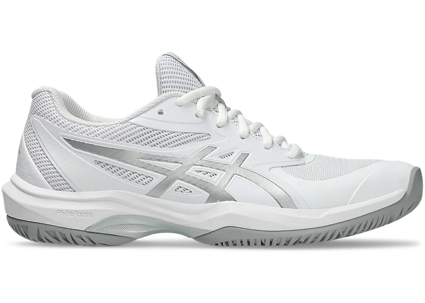 アシックス ゲーム 白色 ホワイト ピュア 銀色 シルバー WOMEN'S スニーカー レディース ASICS GAME FF WHITE PURE SILVER (WOMEN'S) / WHITE PURE SILVER の商品写真