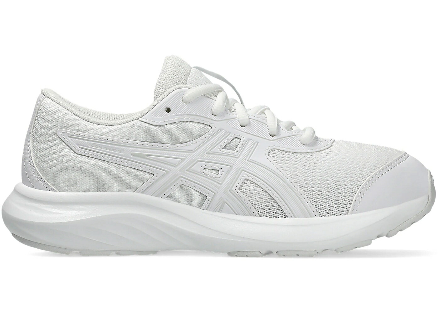 アシックス 白色 ホワイト 灰色 グレー ジュニア キッズ ASICS CONTEND 9 WHITE GLACIER GREY (GS) / WHITE GLACIER GREY ベビー マタニティ スニーカー