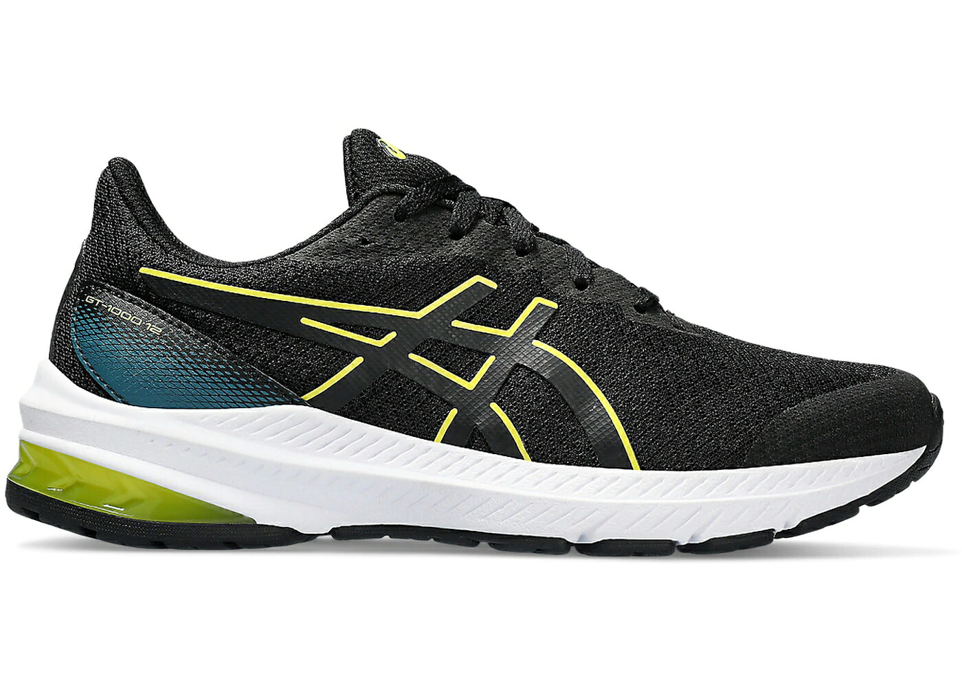 アシックス 黒色 ブラック 黄色 イエロー ジュニア キッズ ASICS GT-1000 12 BLACK BRIGHT YELLOW (GS) / BLACK BRIGHT YELLOW ベビー マタニティ スニーカー