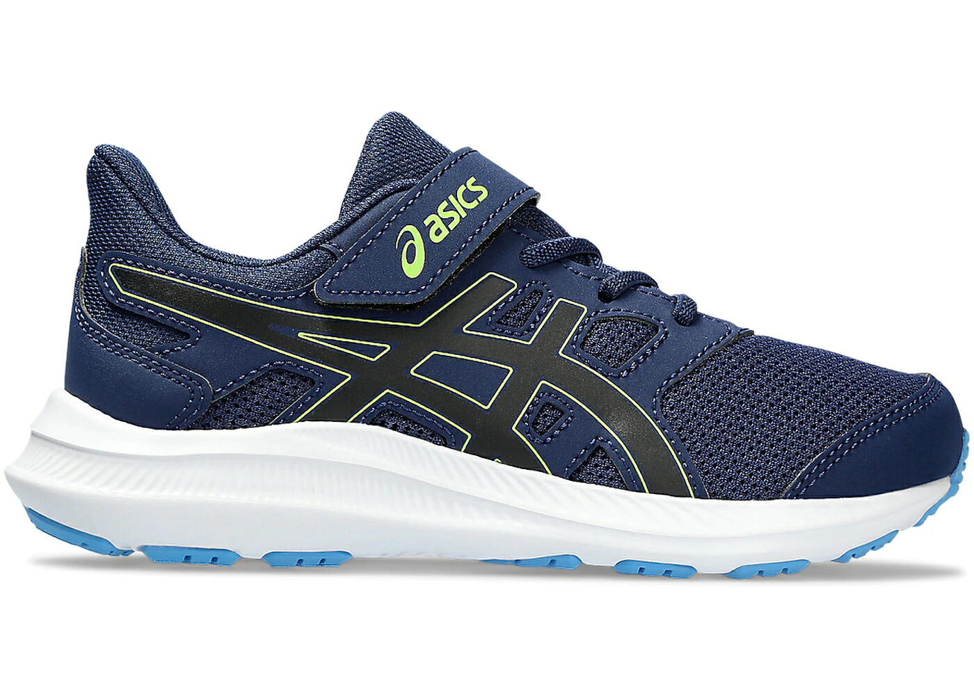 アシックス 青色 ブルー 黒色 ブラック ジュニア キッズ ASICS JOLT 4 BLUE EXPANSE BLACK (PS) / BLUE EXPANSE BLACK ベビー マタニティ スニーカー