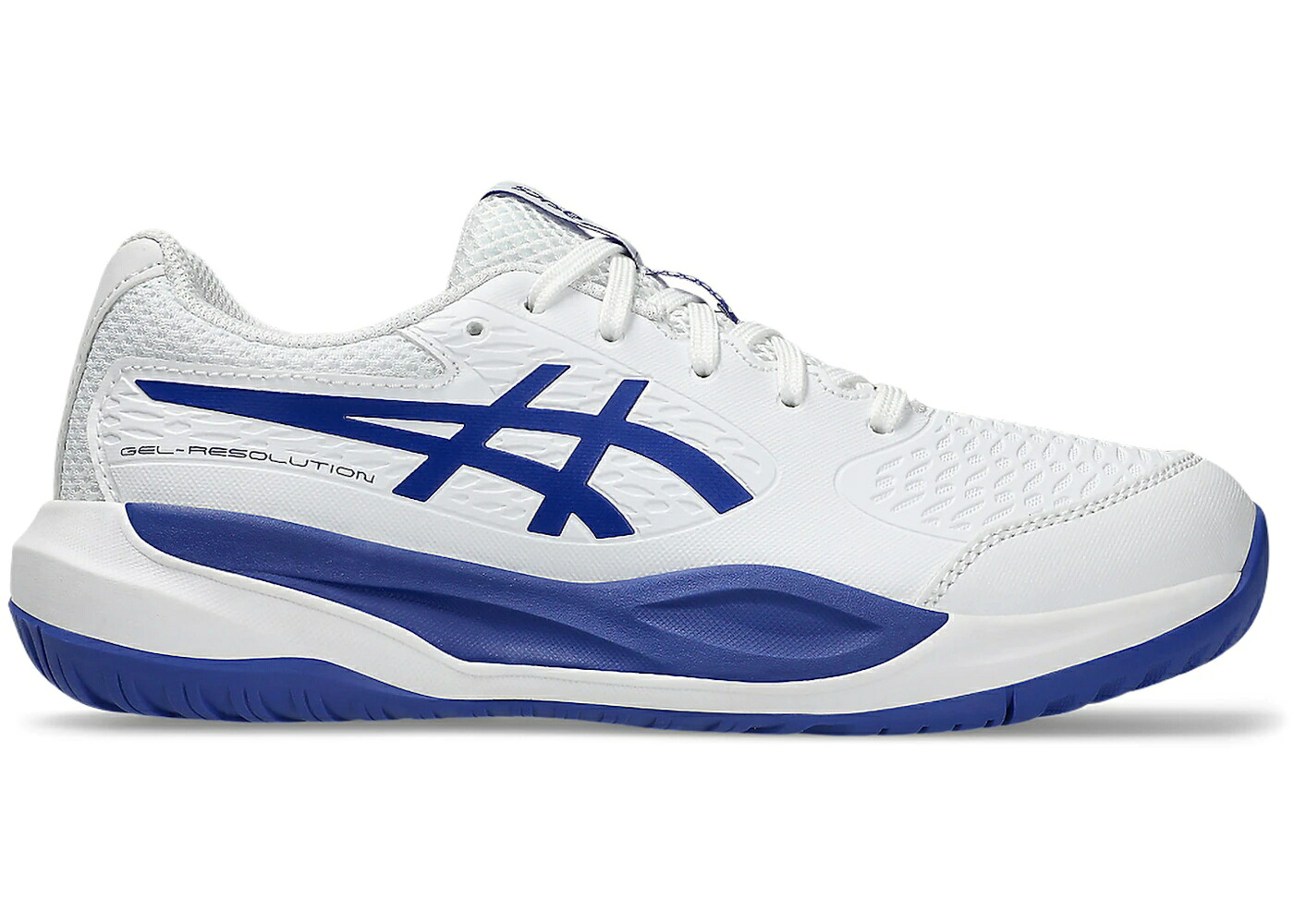 アシックス 白色 ホワイト ジュニア キッズ ASICS GEL-RESOLUTION X WHITE DARK COBALT (GS) / WHITE DARK COBALT ベビー マタニティ スニーカー｜スニケス