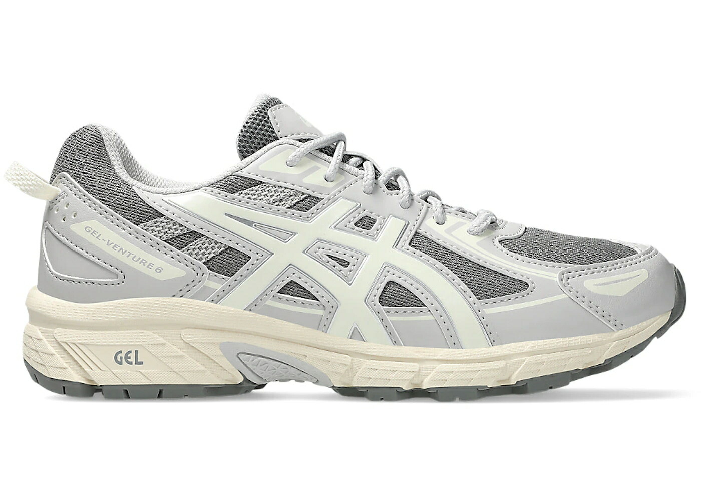 アシックス 灰色 グレー クリーム ジュニア キッズ ASICS GEL-VENTURE 6 CLAY GREY CREAM (GS) / CLAY GREY CREAM ベビー マタニティ スニーカー|スニケス