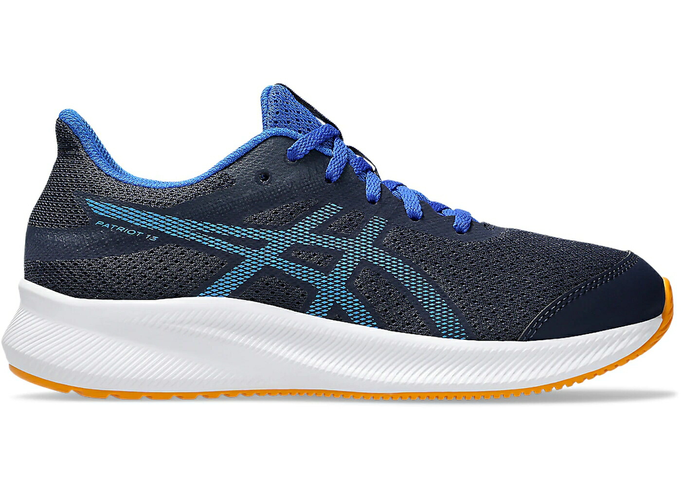 アシックス サー青少年 青味 青み 御坊っちゃん キッズ ASICS PATRIOT 13 MIDNIGHT BLUE COAST (GS) / MIDNIGHT BLUE COAST もの言う花 マタニティ スニーカー