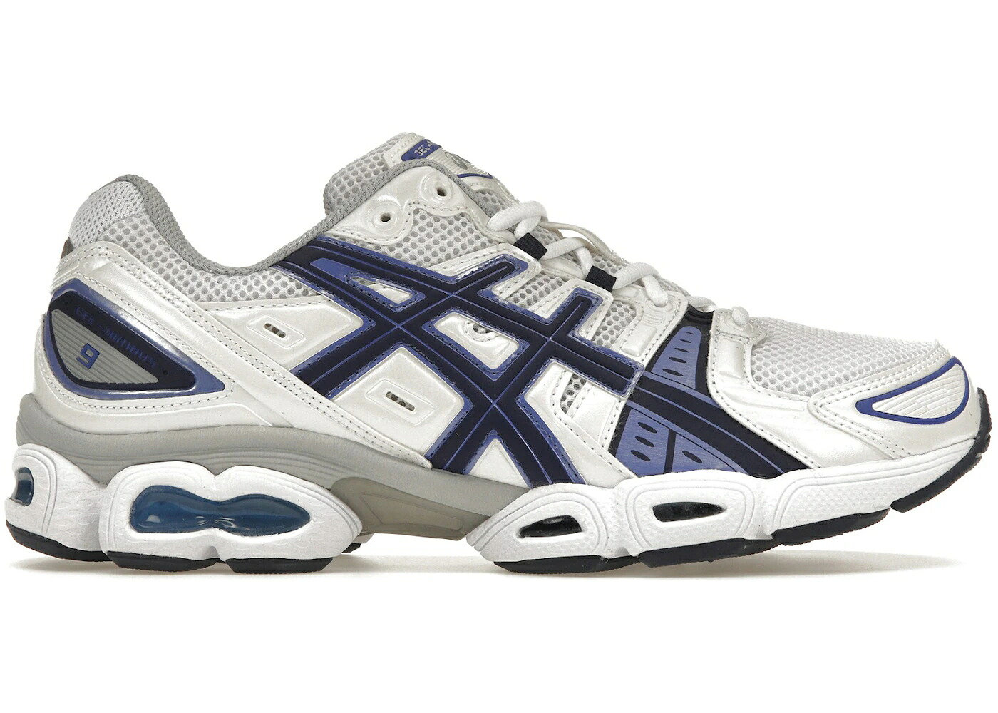 アシックス 白いこと 白いこと 藍色 インディゴ 青味 青み スニーカー ユニ一発やる ASICS GEL-NIMBUS 9 WHITE INDIGO BLUE / WHITE INDIGO BLUE メンズ