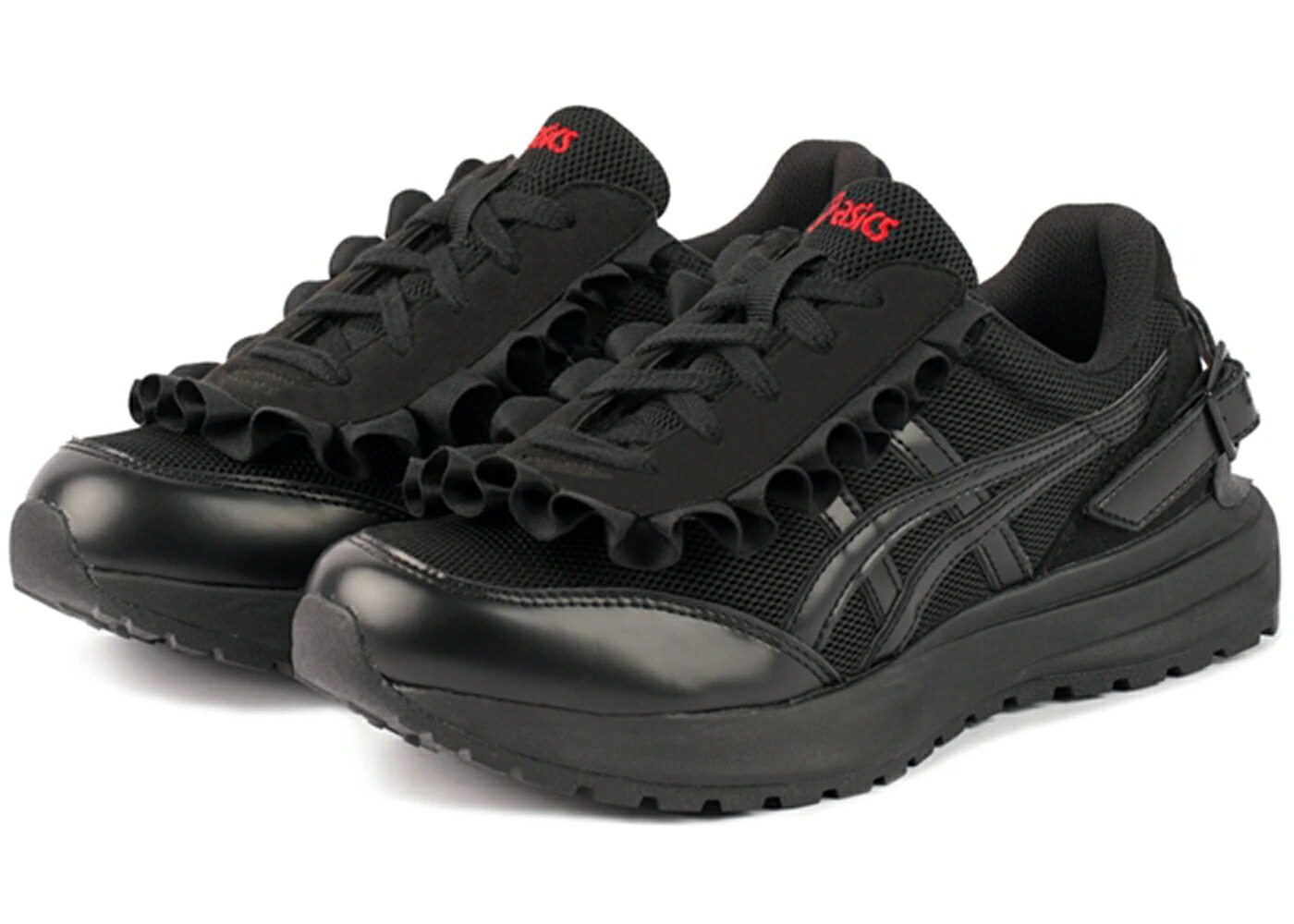 アシックス 黒いこと 黒いこと 赤 赤いこと スニーカー ユニ一発やる ASICS TARTHER SC PLUS SHUSHU/TONG BLACK / BLACK BLACK RED メンズ