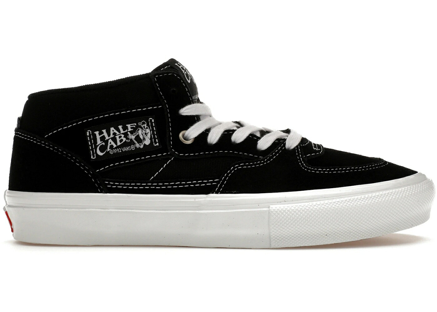 ヴァンズ バンズ 滑る 二分の一 黒いこと 黒いこと 白いこと 白いこと ハーフキャブ スニーカー メンズ VANS SKATE HALF CAB BLACK WHITE / BLACK WHITE