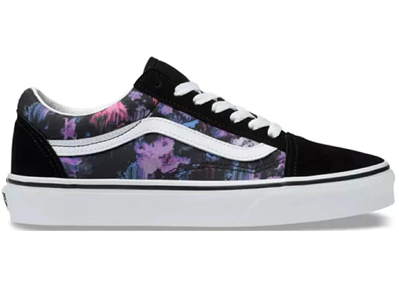 ヴァンズ バンズ 黒色 ブラック 白色 ホワイト オールドスクール WOMEN'S スニーカー レディース VANS OLD SKOOL WARPED FLORAL (WOMEN'S) / BLACK TRUE WHITE