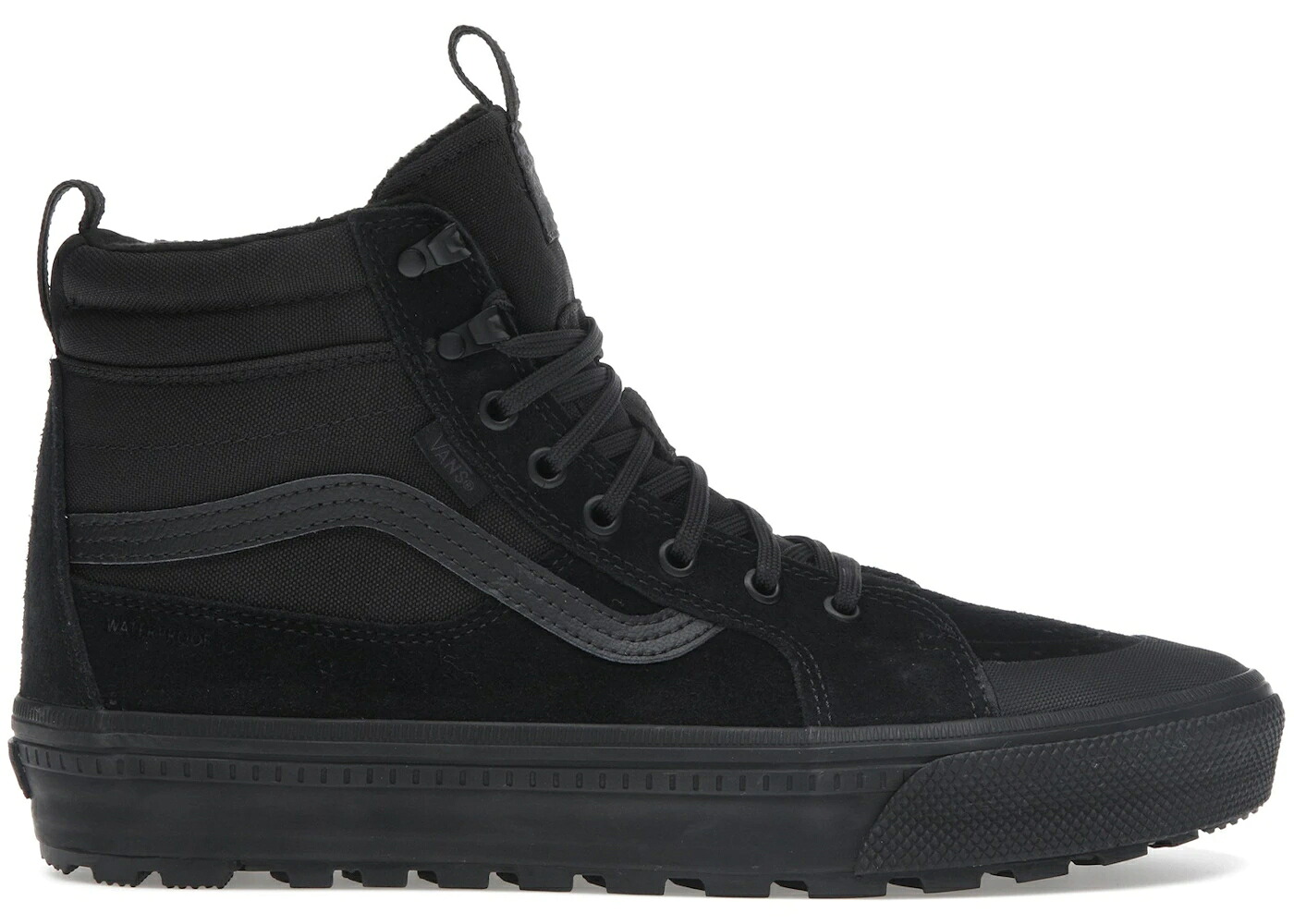 ヴァンズ バンズ スケートハイ 黒色 ブラック スニーカー メンズ VANS MTE SK8-HI WATERPROOF TRIPLE BLACK / BLACK BLACK｜スニケス
