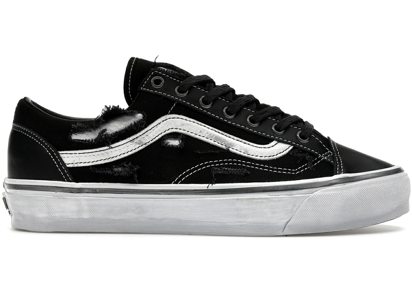ヴァンズ バンズ しろがね色 しろがね色 薄墨色 薄墨色 年寄りの学院 スニーカー メンズ VANS OTW OLD SKOOL 36 VIBRAM DISTRESSED SILVER / SILVER GREY