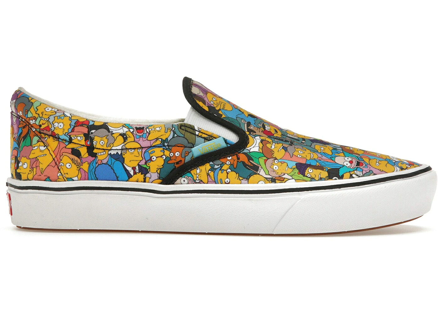 ヴァンズ バンズ スリッポン 白いこと 白いこと スニーカー メンズ VANS COMFYCUSH SLIP-ON THE SIMPSONS COLLAGE / MULTI TRUE WHITE メンズ靴-スニーカー