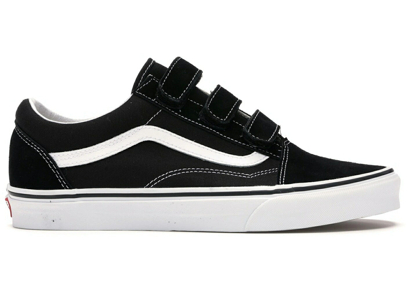 ヴァンズ バンズ 黒色 ブラック 白色 ホワイト オールドスクール スニーカー メンズ VANS OLD SKOOL VELCRO BLACK WHITE / BLACK TRUE WHITE
