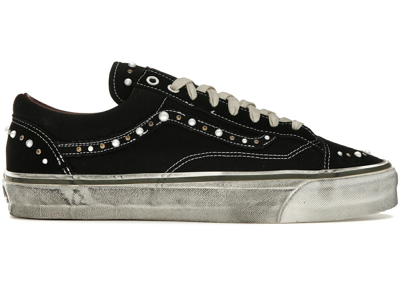ヴァンズ バンズ 黒色 ブラック オールドスクール スニーカー メンズ VANS OTW OLD SKOOL 36 PEARLIZED PACK BLACK /