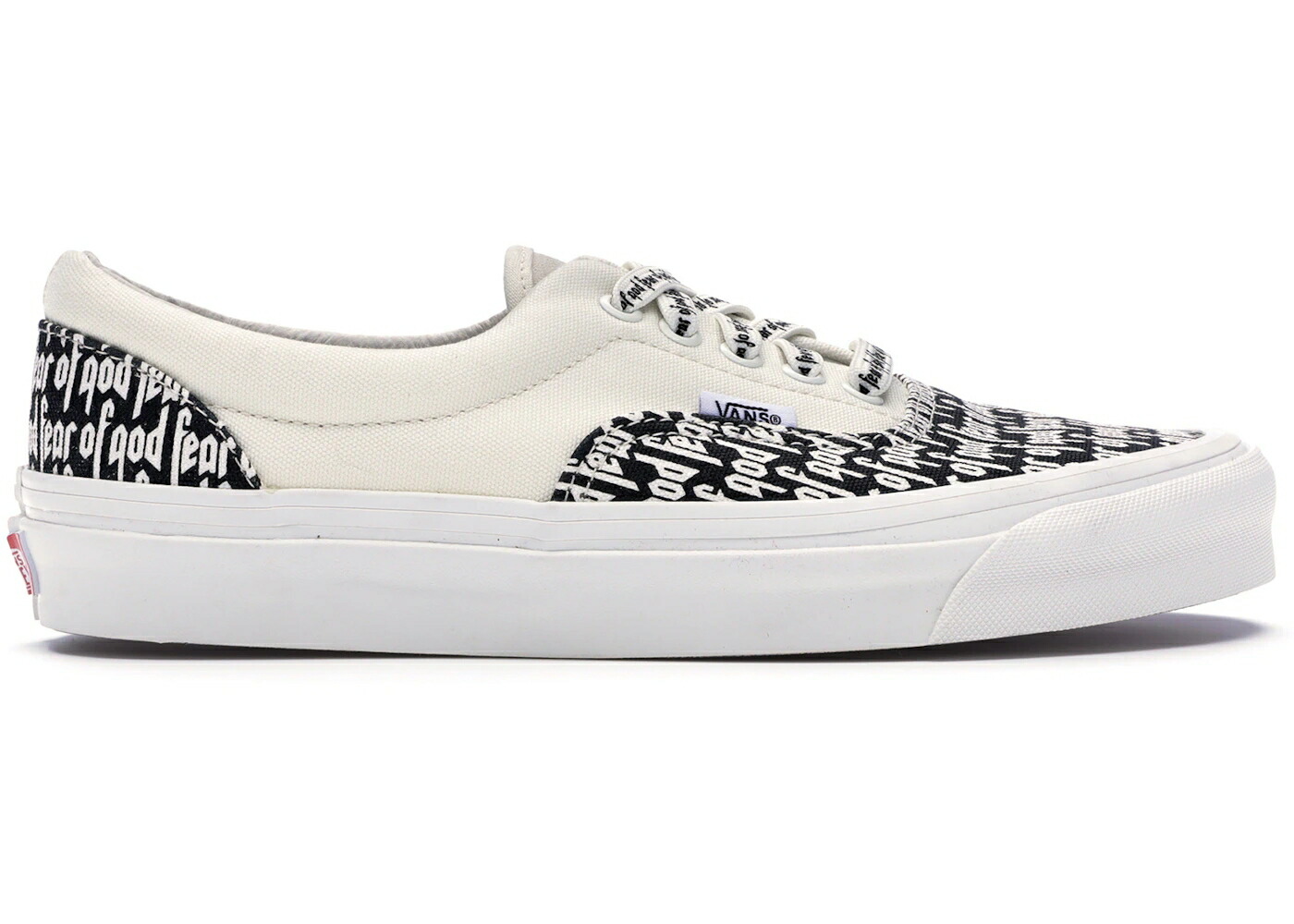 ヴァンズ バンズ 白色 ホワイト 黒色 ブラック フィアーオブゴッド スニーカー メンズ VANS ERA 95 DX FEAR OF GOD WHITE BLACK / MARSHMALLOW BLACK