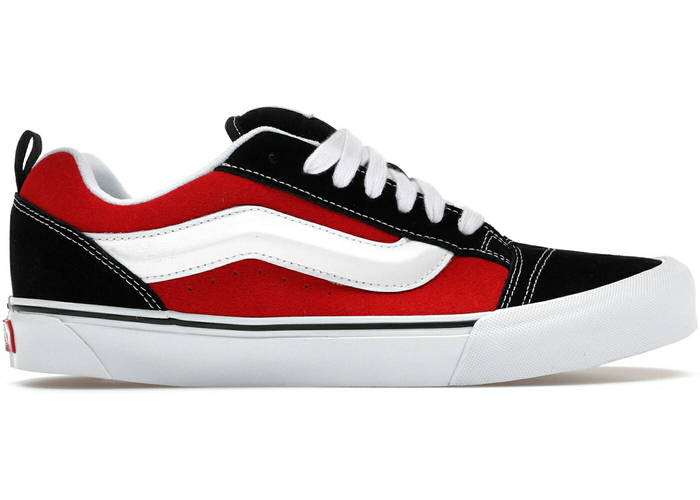 ヴァンズ バンズ 黒いこと 黒いこと 赤 赤いこと 白いこと 白いこと スニーカー メンズ VANS KNU SKOOL BLACK RED / RED TRUE WHITE