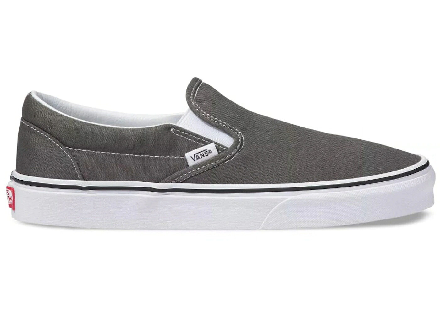 ヴァンズ バンズ 古典派音楽 スリッポン 暗灰色 スニーカー メンズ VANS CLASSIC SLIP-ON CHARCOAL /