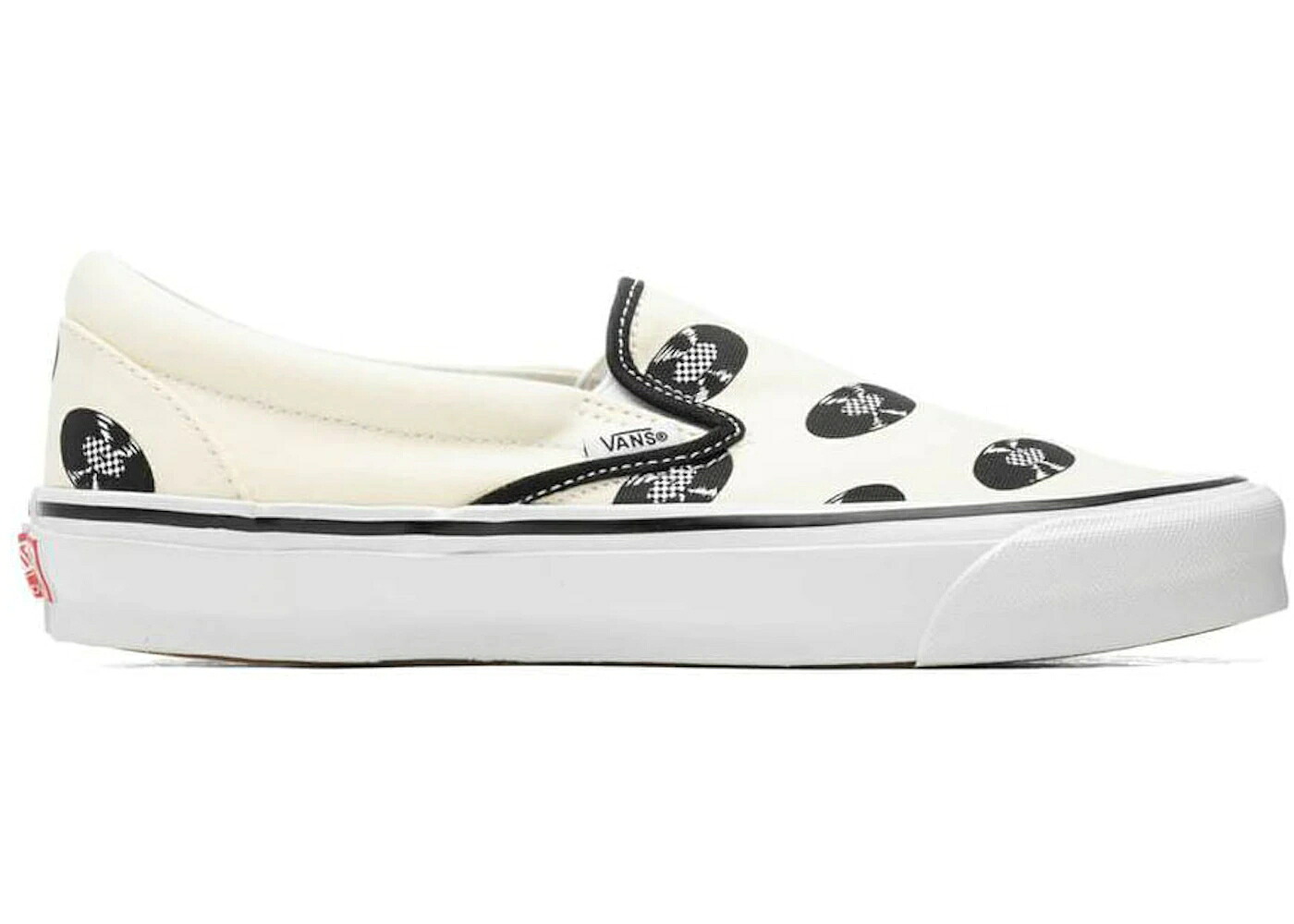 ヴァンズ バンズ クラシック スリッポン 白色 ホワイト スニーカー メンズ VANS OG CLASSIC SLIP-ON WACKO MARIA WHITE RECORDS / CLASSIC WHITE TRUE WHITE|スニケス