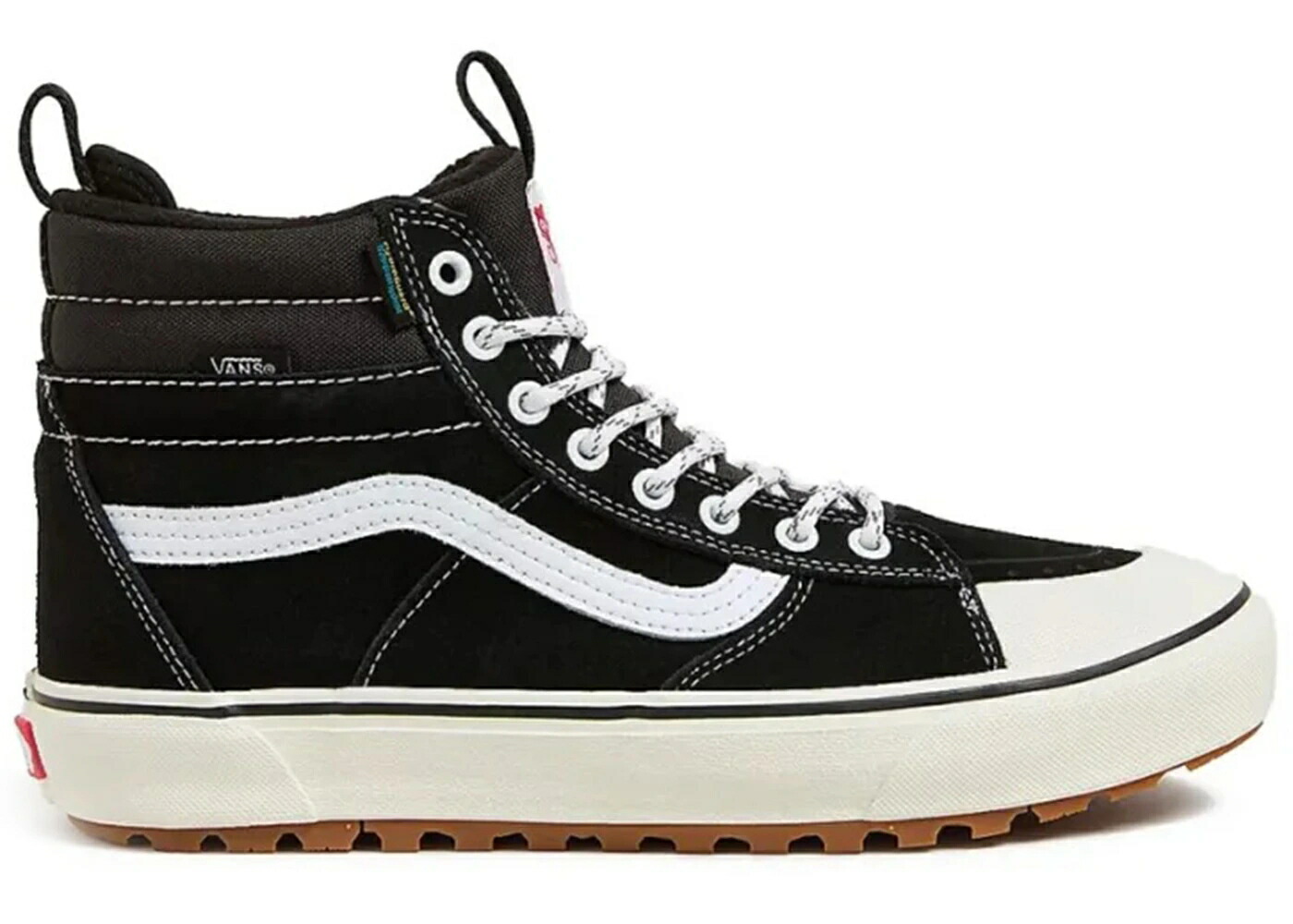 ヴァンズ バンズ スケートハイ 黒色 ブラック 白色 ホワイト スニーカー メンズ VANS SK8-HI WATERPROOF MTE BLACK WHITE GUM / BLACK TRUE WHITE
