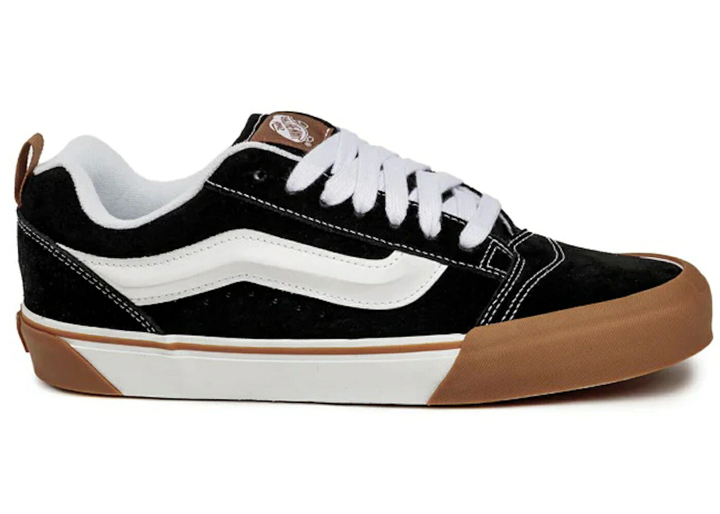 ヴァンズ バンズ 黒色 ブラック スニーカー メンズ VANS KNU SKOOL GUM BUMPER BLACK / BLACK GUM｜スニケス