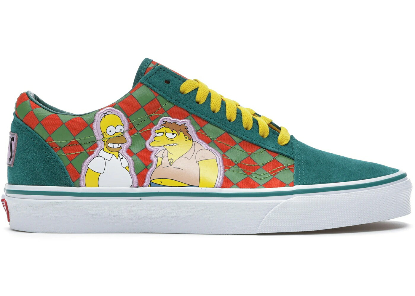 ヴァンズ バンズ 緑 グリーン 赤 レッド オールドスクール MOE'S スニーカー メンズ VANS OLD SKOOL THE SIMPSONS / GREEN RED