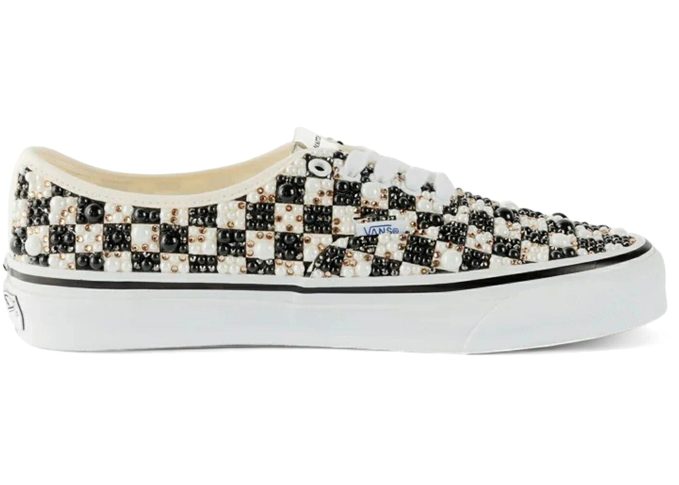 ヴァンズ バンズ オーセンティック 黒色 ブラック 白色 ホワイト スニーカー メンズ VANS AUTHENTIC LX MATTIAS GOLLIN AUTENTICHE CHECKERBOARD BLACK WHITE / BLACK WHITE
