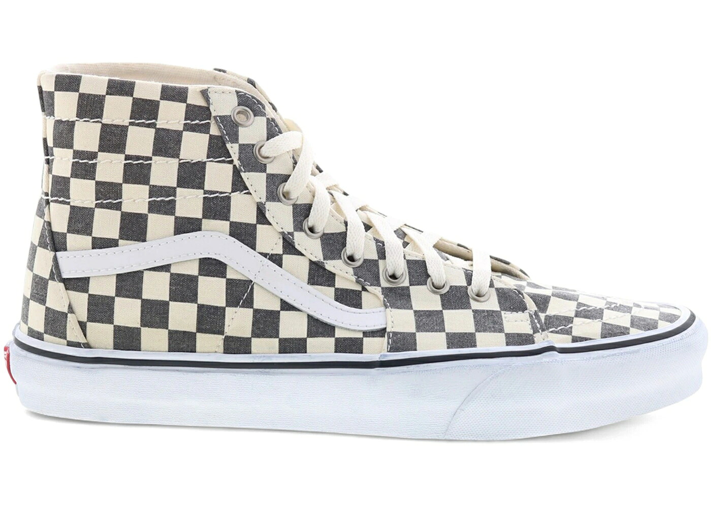 ヴァンズ バンズ スケートハイ 白色 ホワイト スニーカー メンズ VANS SK8-HI TAPERED WASHED ASPHALT TRUE WHITE CHECKERBOARD / ASPHALT TRUE WHITE｜スニケス