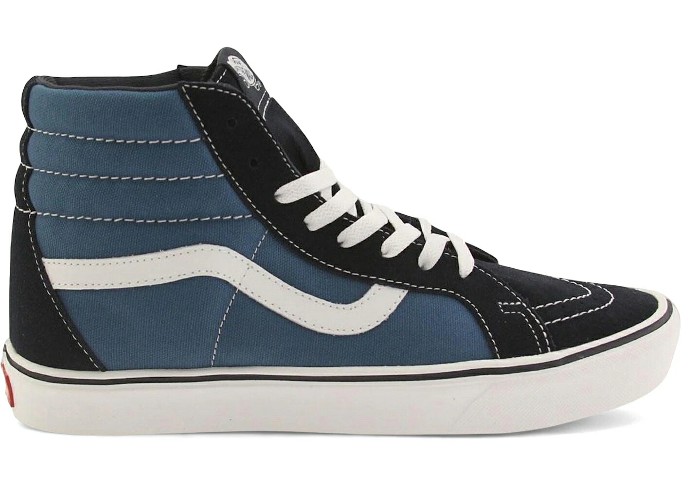 ヴァンズ バンズ スケートハイ ライト 紺色 ネイビー 白色 ホワイト スニーカー メンズ VANS SK8-HI LITE NAVY WHITE / NAVY WHITE