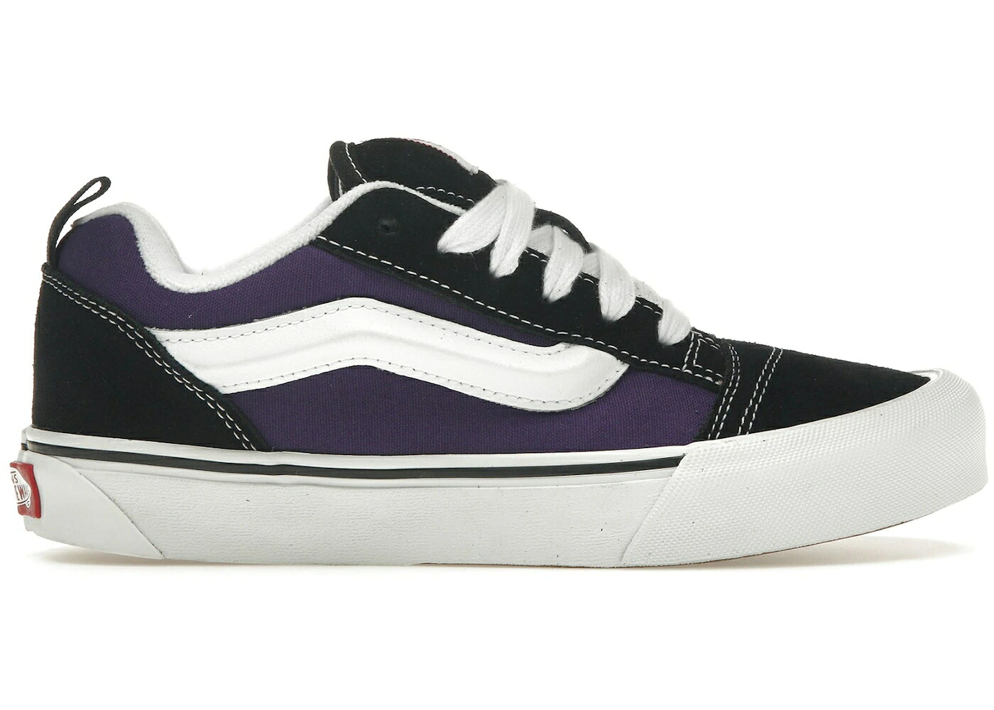 ヴァンズ バンズ 黒色 ブラック 紫 パープル スニーカー メンズ VANS KNU SKOOL BLACK PURPLE / BLACK PURPLE