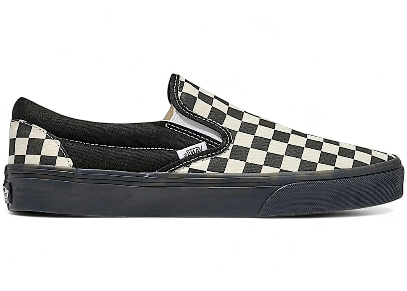 ヴァンズ バンズ 古典派音楽 スリッポン 黒いこと 黒いこと 白いこと 白いこと スニーカー メンズ VANS CLASSIC SLIP-ON CHECKERBOARD BLACK WHITE MIDSOLE / BLACK WHITE