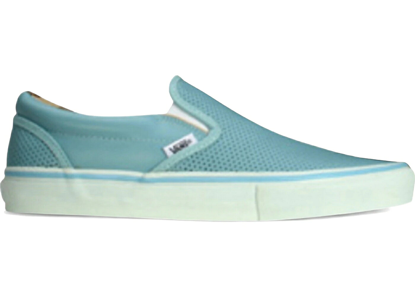 ヴァンズ バンズ 古典派音楽 スリッポン なめし革 青碧 青碧 合鴨柄 スニーカー メンズ VANS CLASSIC SLIP-ON LX PERF LEATHER ICE MELT BLUE CAMO / ICE MELT BLUE CAMO