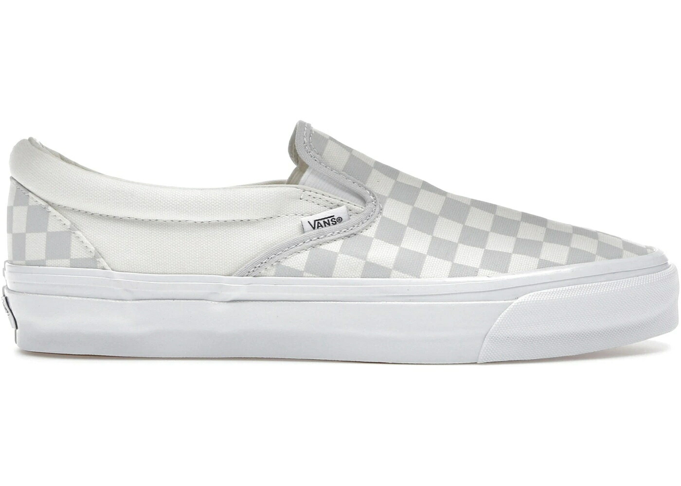 ヴァンズ バンズ スリッポン ルーナー ルナー 灰色 グレー スニーカー メンズ VANS SLIP-ON CHECKERBOARD LUNAR ROCK GREY / CHECKERBOARD LUNAR ROCK GREY