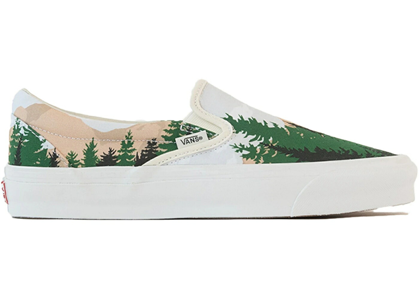 ヴァンズ バンズ スリッポン スニーカー メンズ VANS SLIP-ON KITH 10TH ANNIVERSARY TREESCAPE /