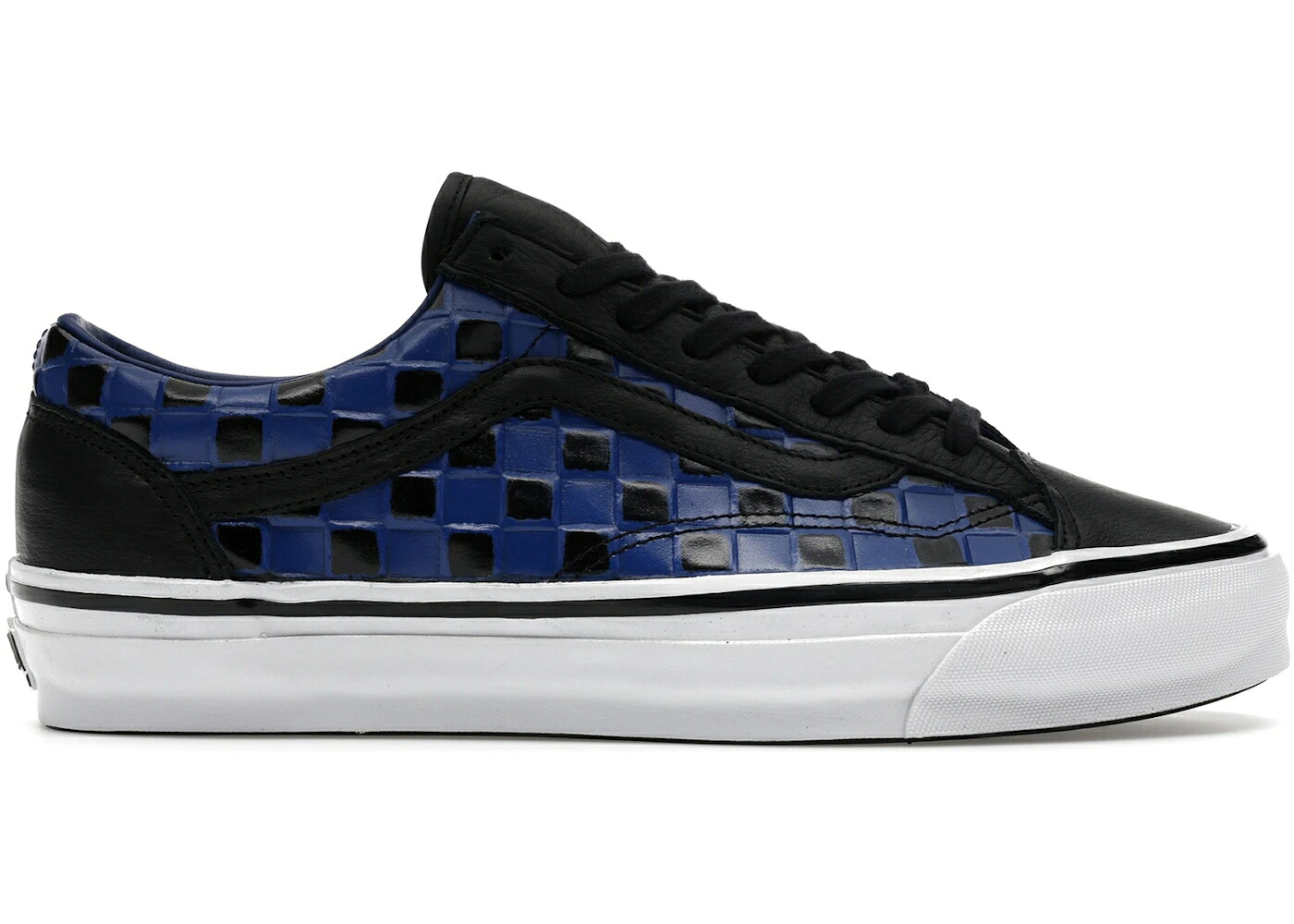 ヴァンズ バンズ 黒いこと 黒いこと 青碧 青色 年寄りの学園 スニーカー メンズ VANS OTW OLD SKOOL 36 VIBRAM CHECKERBOARD BLACK BLUE / BLACK BLUE 靴-メンズ靴