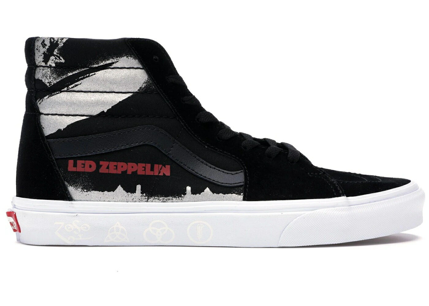 ヴァンズ バンズ スケートハイ 黒色 ブラック 白色 ホワイト スニーカー メンズ VANS SK8-HI LED ZEPPELIN / BLACK TRUE WHITE 43,940円