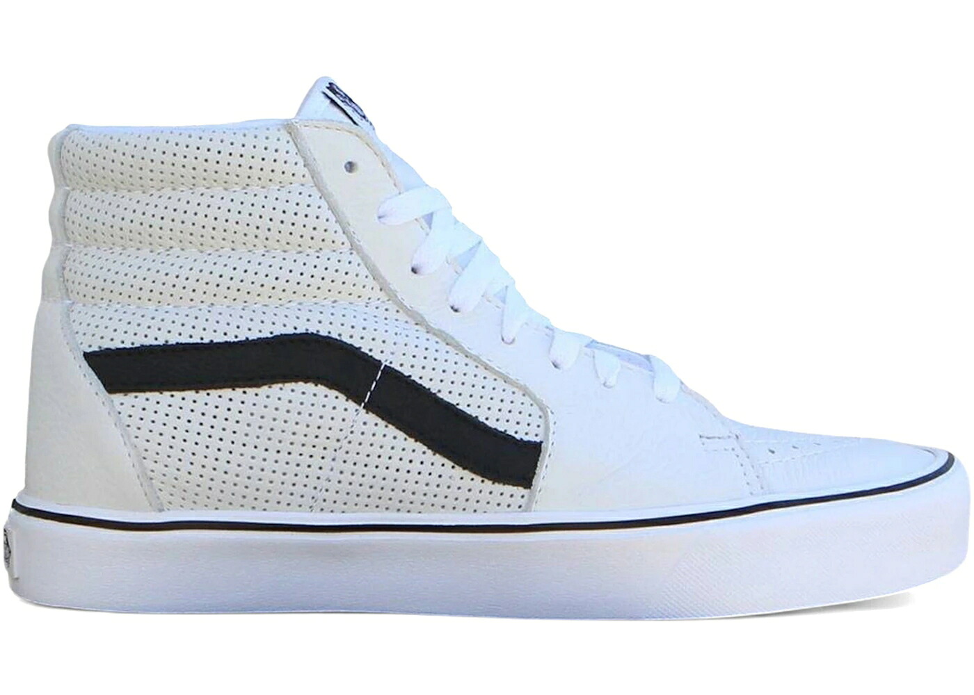 ヴァンズ バンズ スケートハイ ライト 白色 ホワイト スニーカー メンズ VANS SK8-HI LITE PERF WHITE /