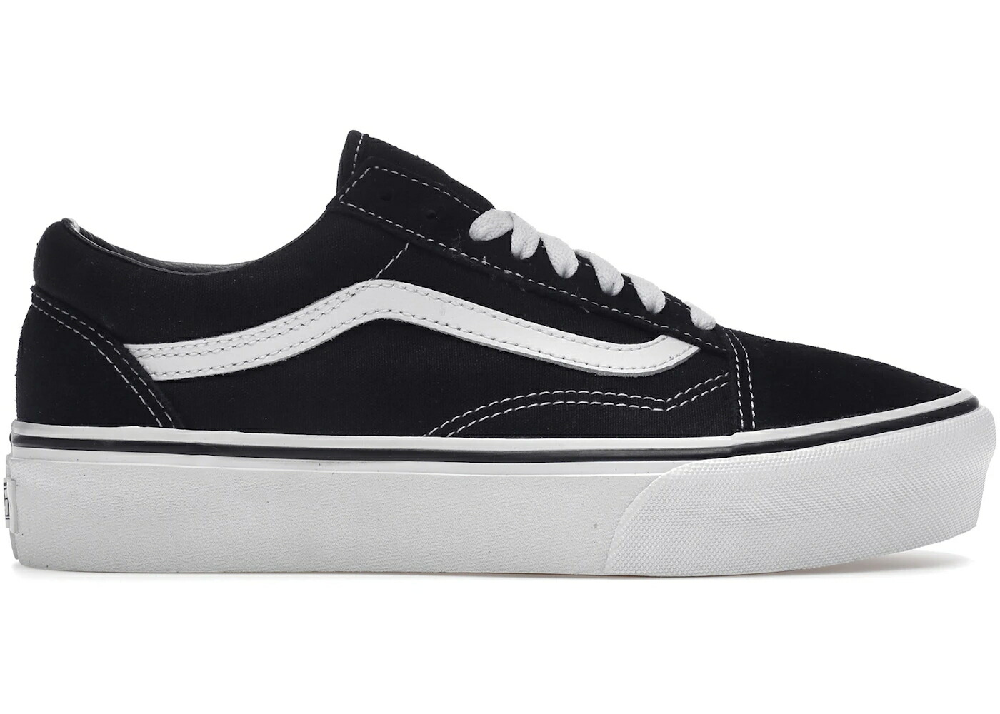 ヴァンズ バンズ 黒色 ブラック 白色 ホワイト オールドスクール スニーカー メンズ VANS OLD SKOOL PLATFORM BLACK WHITE / BLACK WHITE
