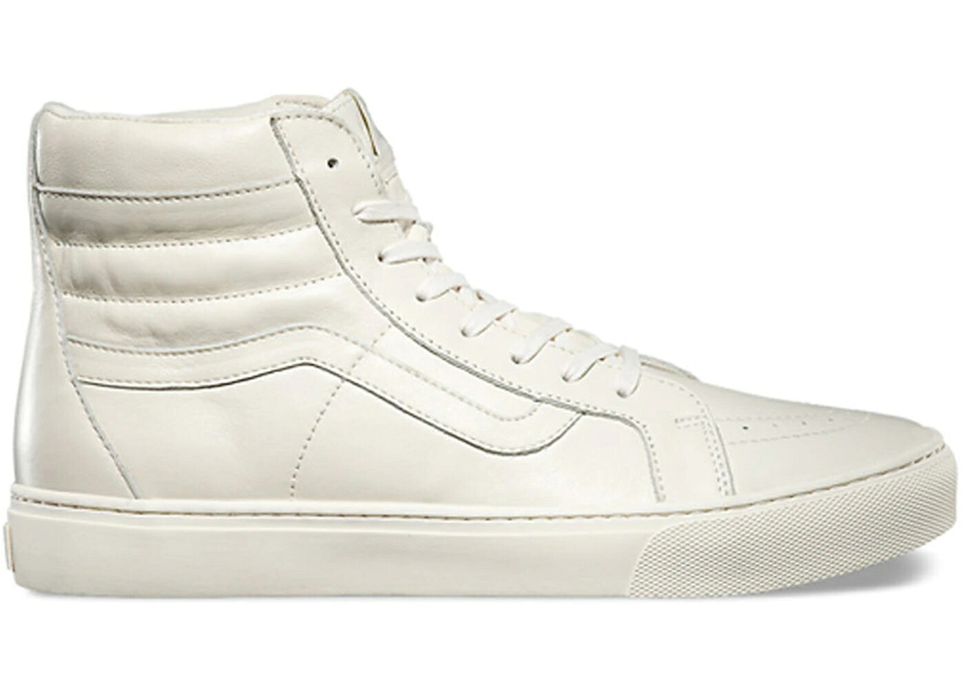 ヴァンズ バンズ ライト レザー 白色 ホワイト スケート ハイ スニーカー メンズ VANS SK8 HI LITE CUP CA LEATHER WHISPER WHITE / WHISPER WHITE｜スニケス