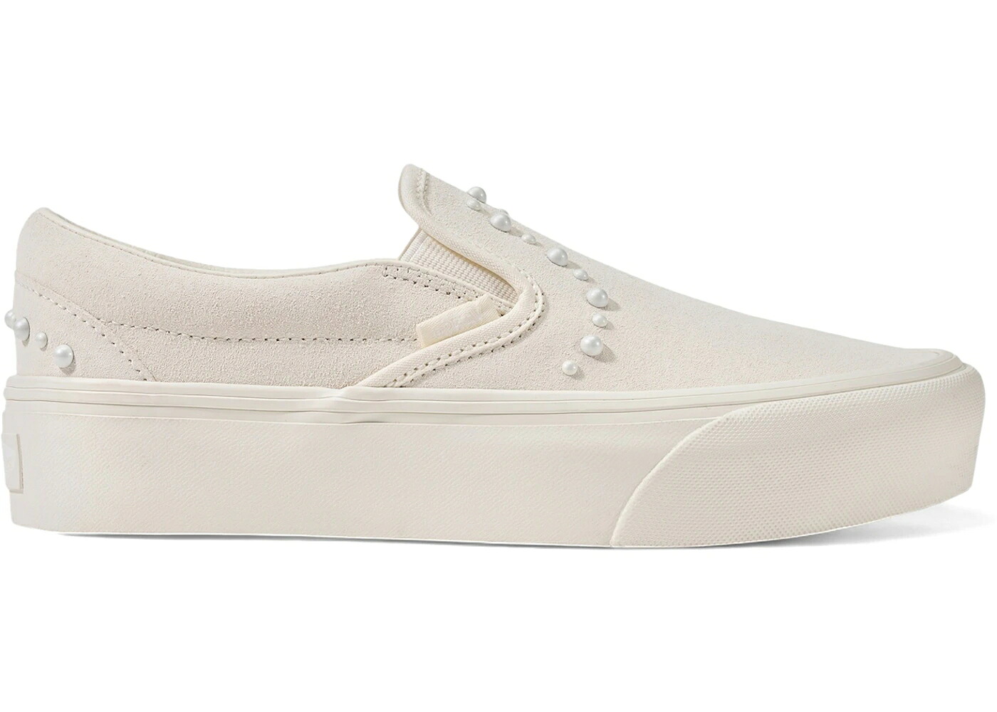 ヴァンズ バンズ クラシック スリッポン パール 白色 ホワイト スニーカー メンズ VANS CLASSIC SLIP-ON PLATFORM PEARL PACK MARSHMALLOW WHITE / MARSHMALLOW WHITE