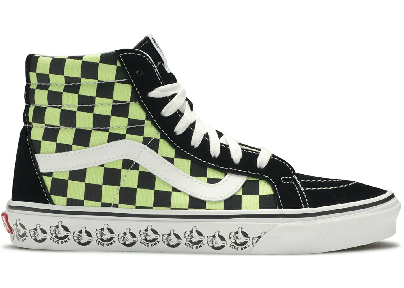 ヴァンズ バンズ スケートハイ 黒色 ブラック 緑 グリーン スニーカー メンズ VANS SK8-HI BMX BLACK SHARP GREEN / BLACK SHARP GREEN