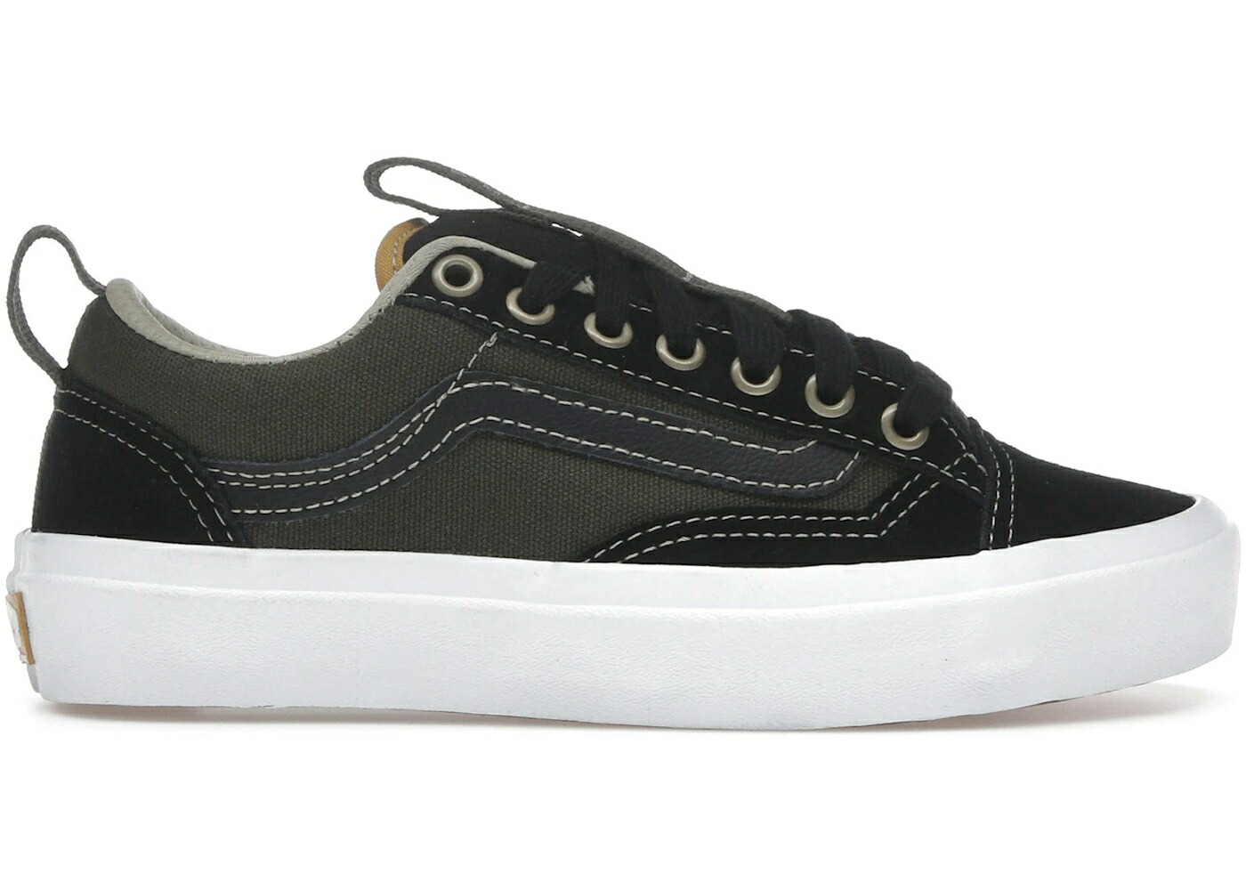 ヴァンズ バンズ 緑 グリーン 黒色 ブラック オールドスクール 36+ スニーカー メンズ VANS OLD SKOOL DARK GREEN / DARK GREEN BLACK