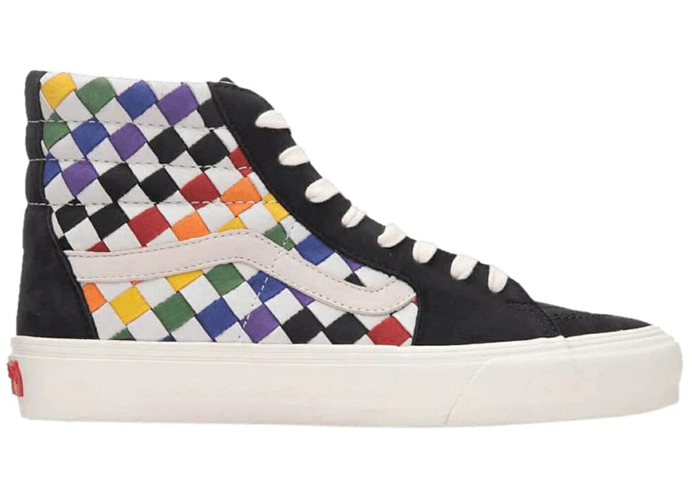 ヴァンズ バンズ 滑るご機嫌 虹色 虹霓 スニーカー メンズ VANS SK8-HI VLT LX PRIDE / RAINBOW MARSHMALLOW