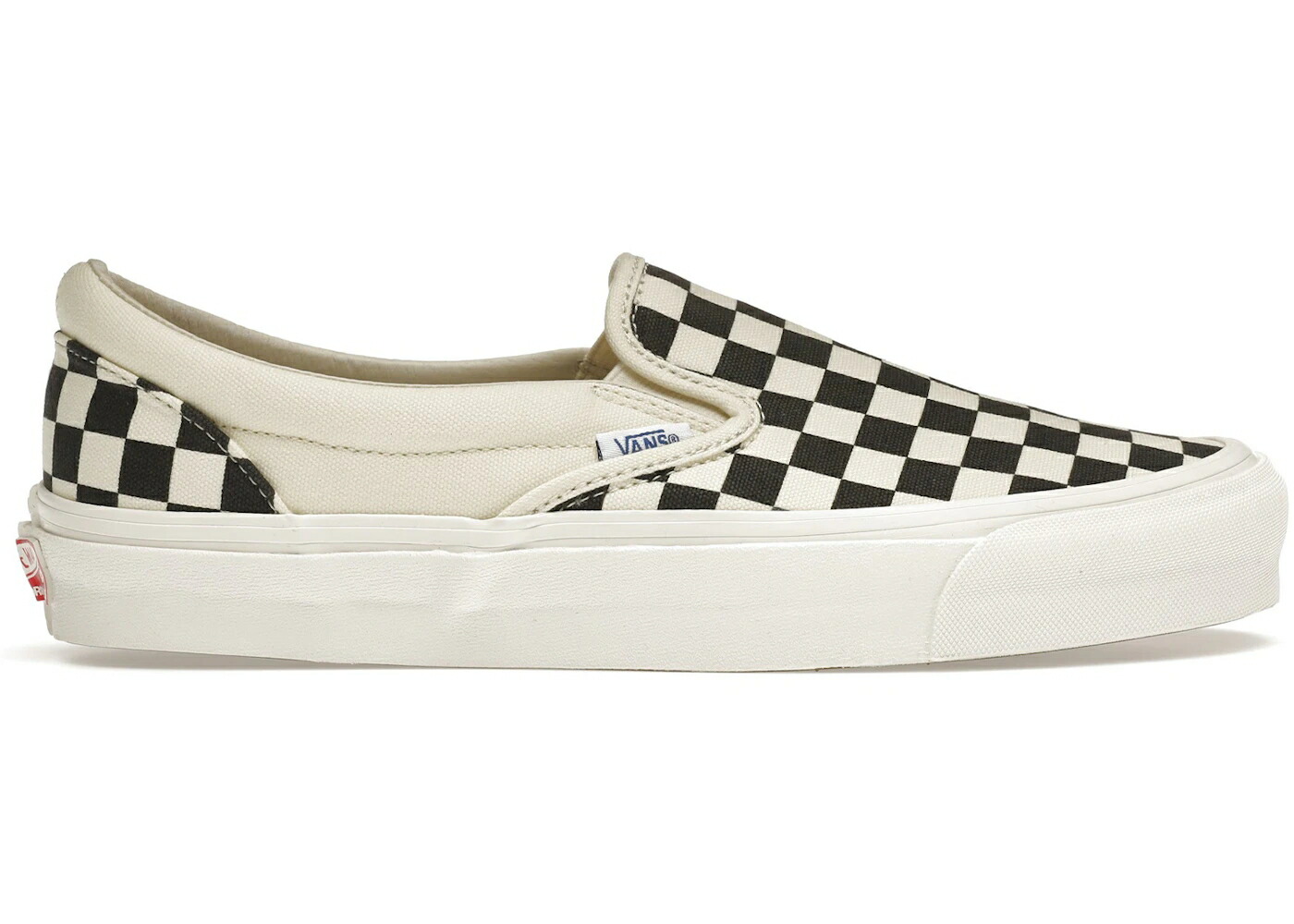 ヴァンズ バンズ スリッポン クラシック 黒色 ブラック 白色 ホワイト スニーカー メンズ VANS SLIP-ON CLASSIC CANVAS / BLACK WHITE CHCKRBRD