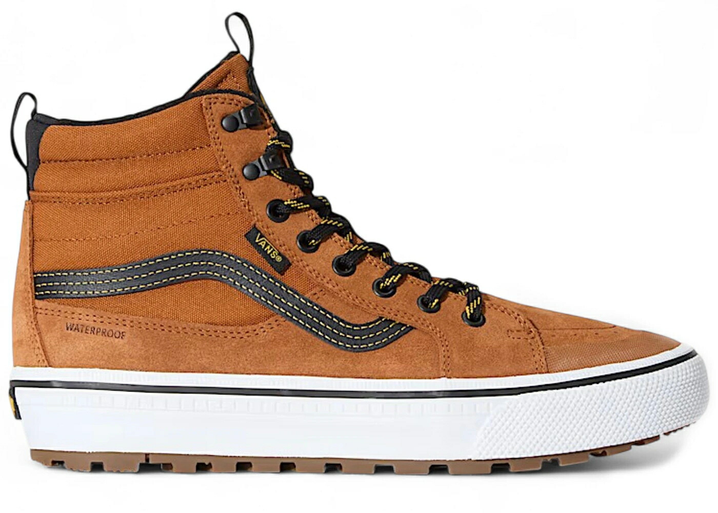 ヴァンズ バンズ スケートハイ 茶色 ブラウン スニーカー メンズ VANS SK8-HI WATERPROOF GLAZED GINGER BROWN / GLAZED GINGER BROWN