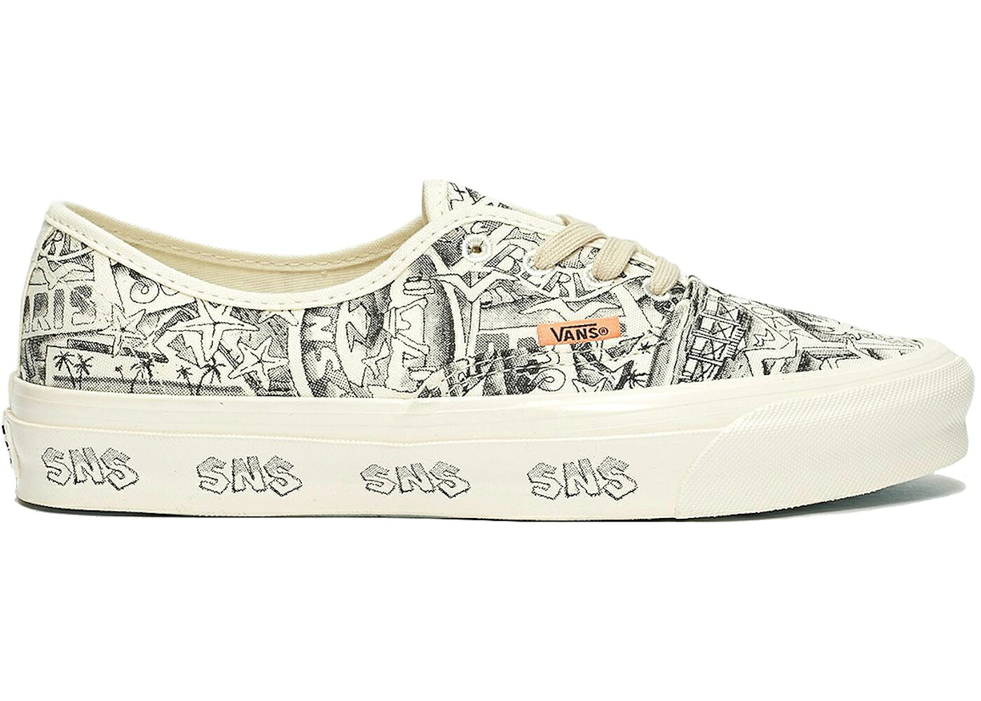 ヴァンズ バンズ 雄捻子 オーセンティック スニーカー メンズ VANS VAULT OG AUTHENTIC LX SNS / MARSHMALLOW MARSHMALLOW