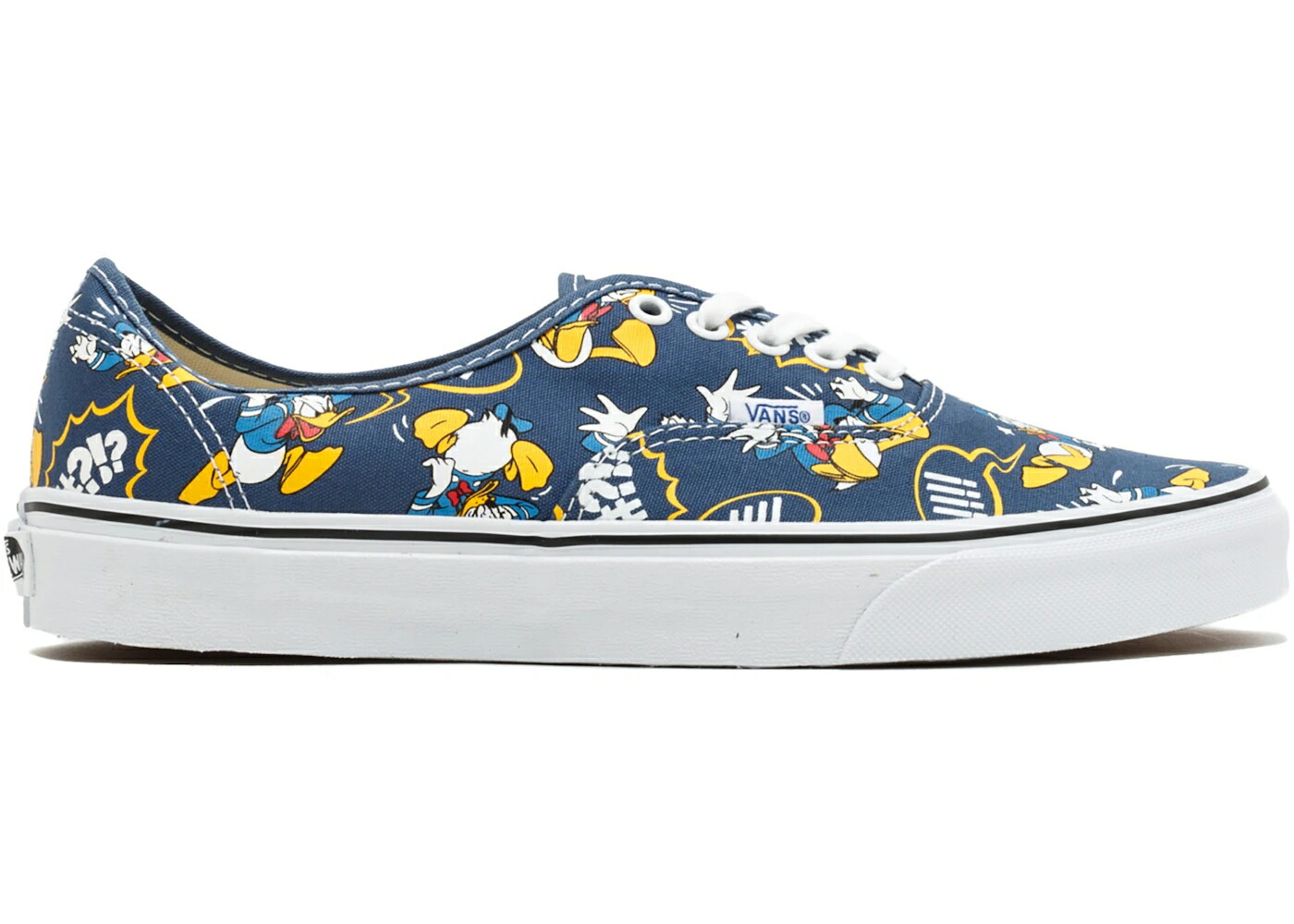 ヴァンズ バンズ オーセンティック 紺色 ネイビー スニーカー メンズ VANS AUTHENTIC DONALD DUCK NAVY / DONALD DUCK NAVY画像