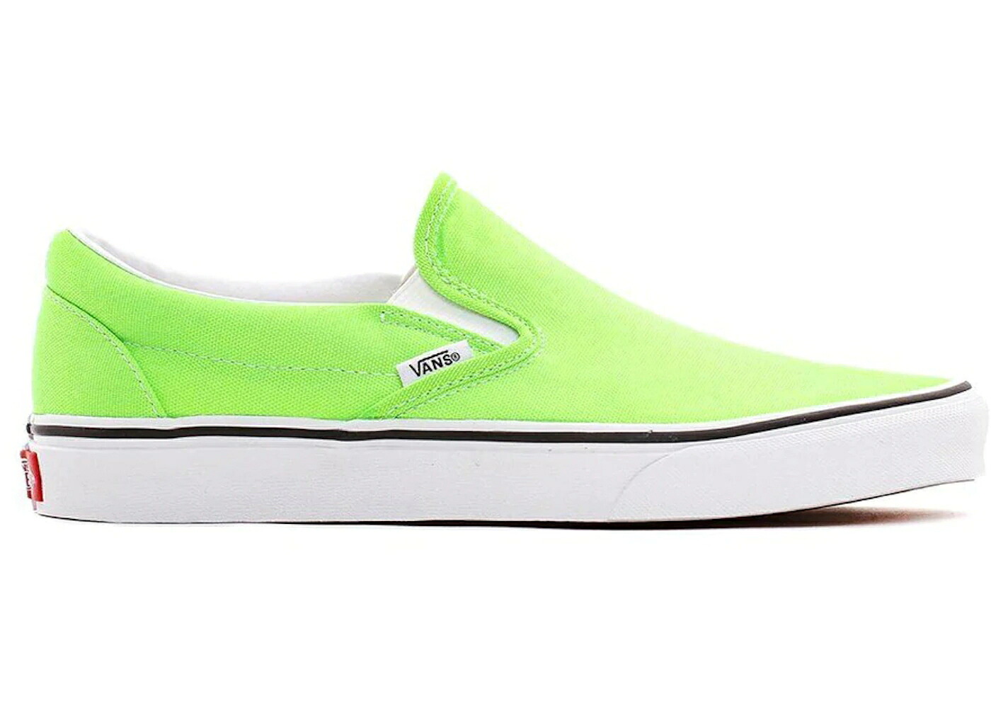 ヴァンズ バンズ 古典派音楽 スリッポン 緑 緑であること 白いこと 白いこと スニーカー メンズ VANS CLASSIC SLIP-ON NEON GREEN GECKO / GREEN GECKO WHITE