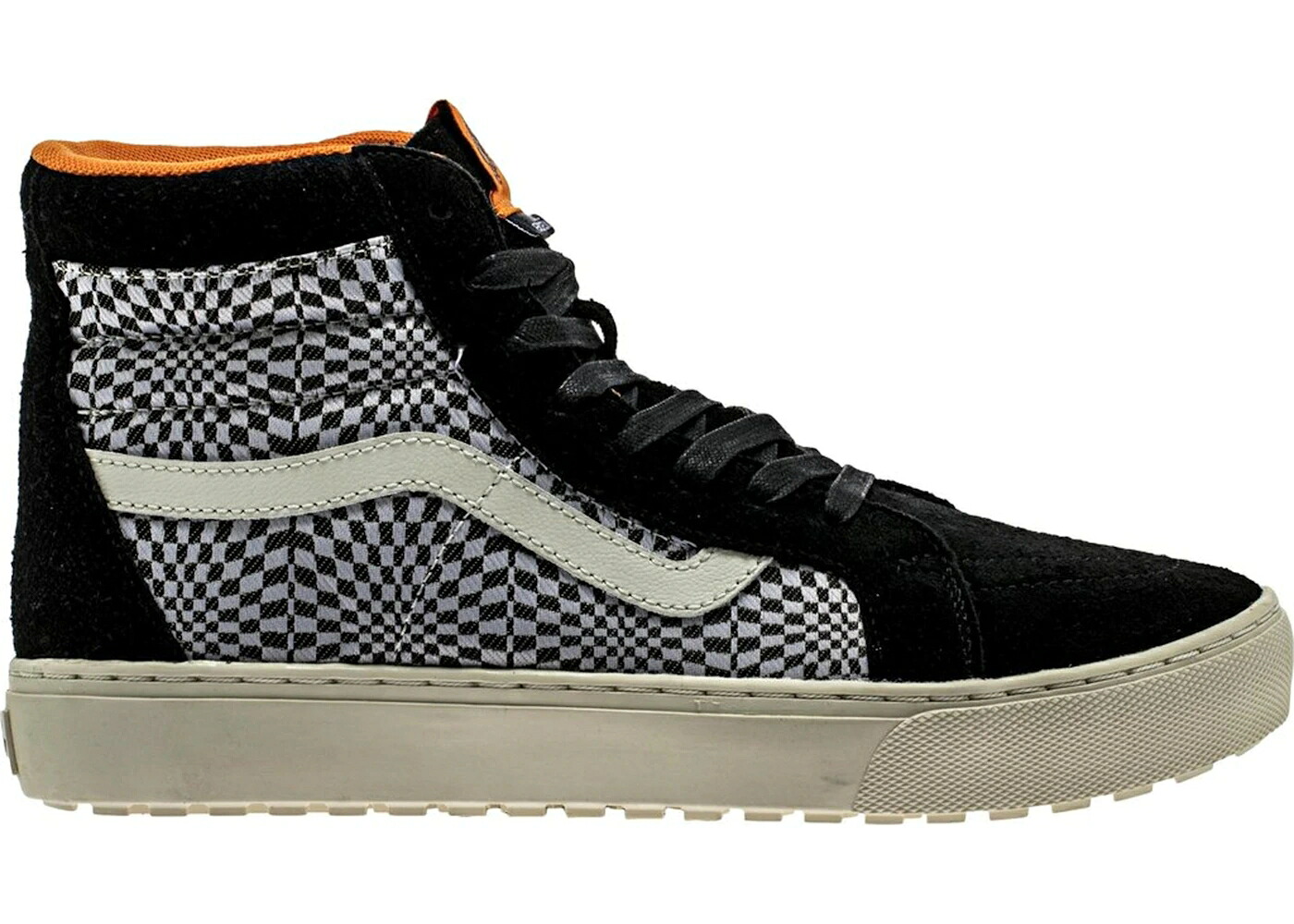 ヴァンズ バンズ スケートハイ アンダーカバー 黒色 ブラック スニーカー メンズ VANS SK8-HI MTE CUP LONDON UNDERCOVER OPTICAL CHECKERBOARD / CHECKERBOARD BLACK｜スニケス